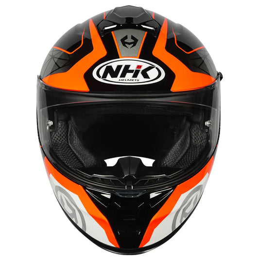 NHK K5R Commutrack Black & Orange Color Helmet - ItZspeed
