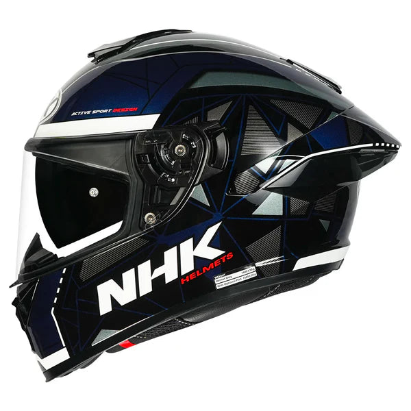 NHK K5R Triangle Blue Color helmet - ItZspeed