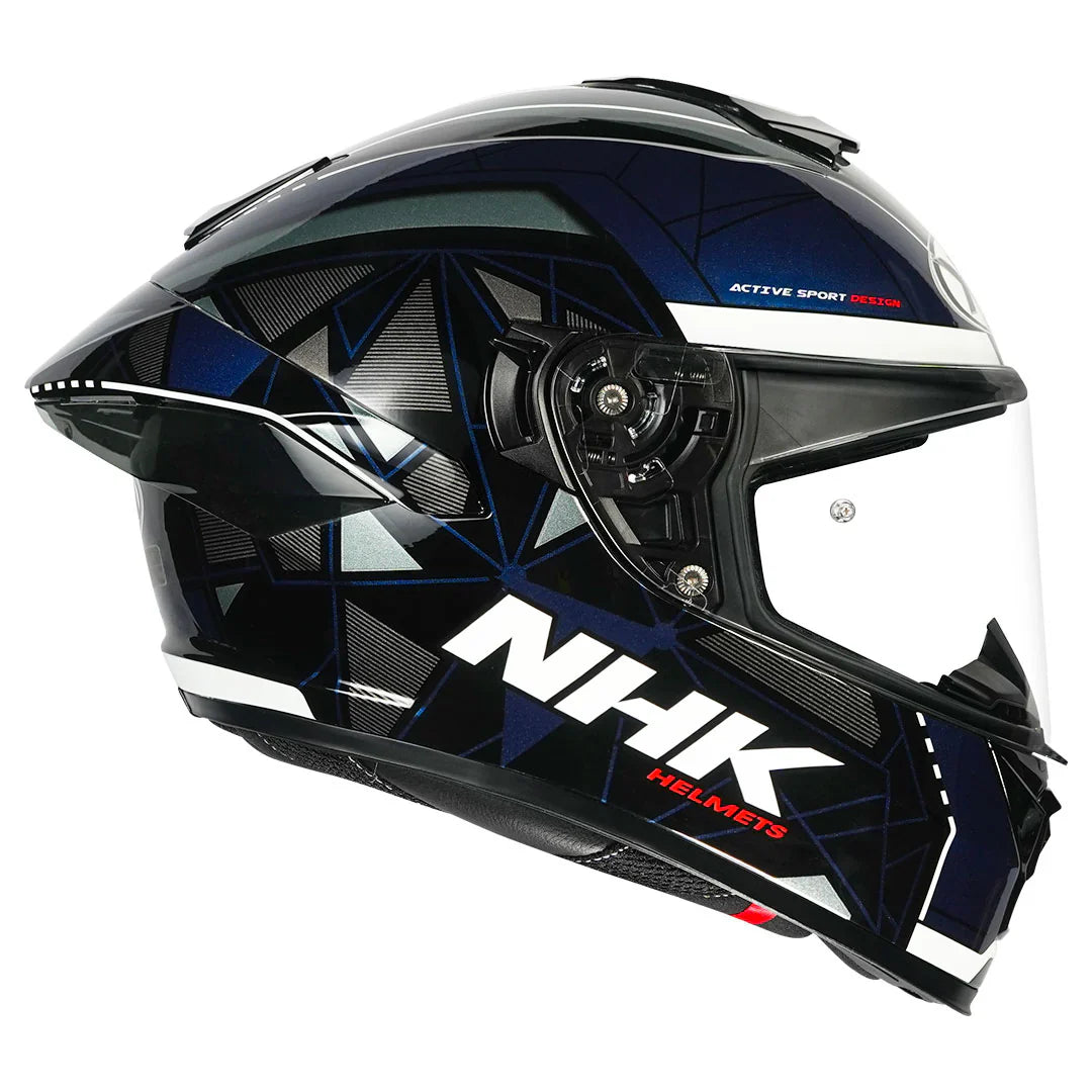 NHK K5R Triangle Blue Color helmet - ItZspeed