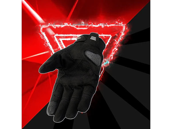 Night Wing Smart Motorcycle Gloves Black Color - ItZspeed