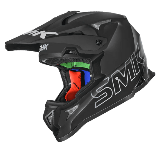 SMK Allterra Unicolor MX Helmet (MATT BLACK) - ItZspeed