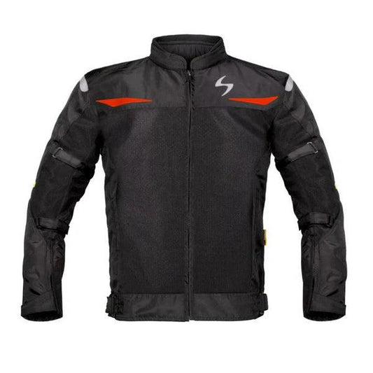 Scala Blaze Riding Jacket - Black and Red Color - ItZspeed