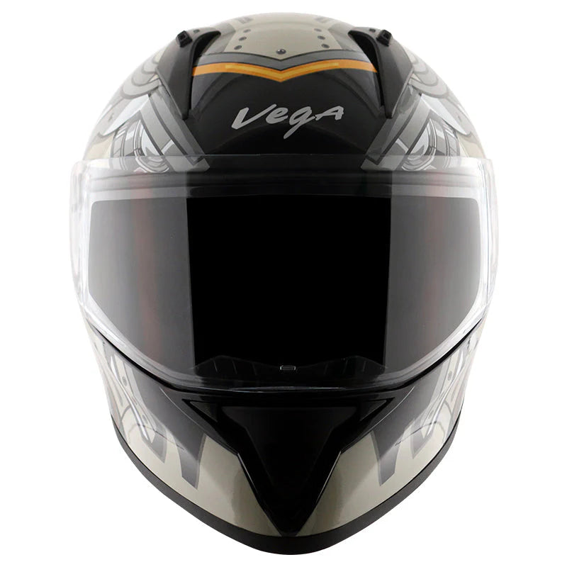 Buy online Vega Bolt Superhero Black & Grey Color Helmet at best price in India
