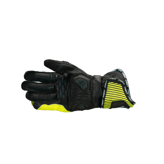 DSG Race Pro Gloves Black Yellow Fluro White - ItZspeed