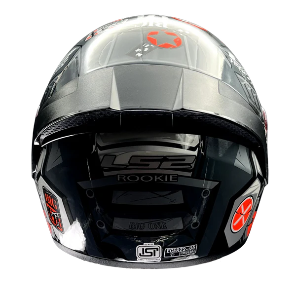 LS2 FF352 Rookie Big One Grey HI VIZ Oragne - ItZspeed