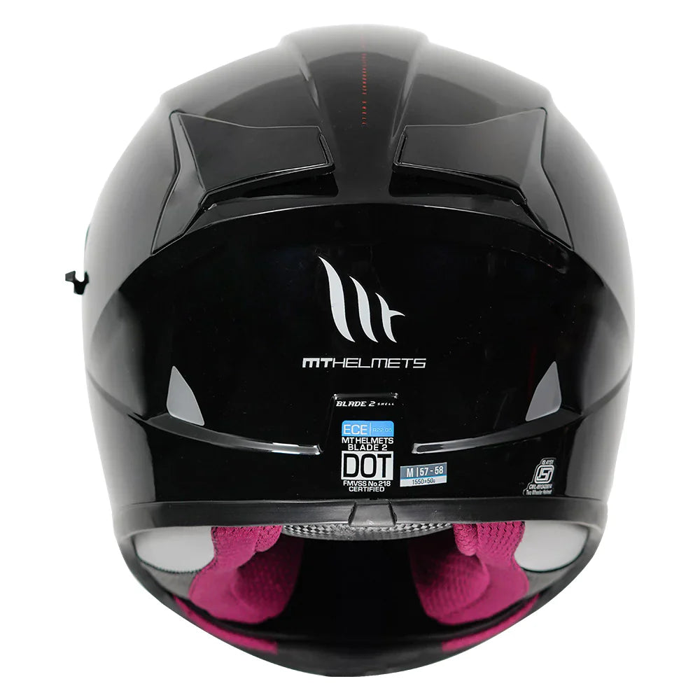 MT Blade 2 SV Solid Helmet Glossy Black - ItZspeed