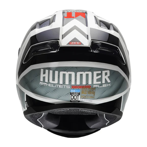 MT Hummer Flex Black color Helmet - ItZspeed