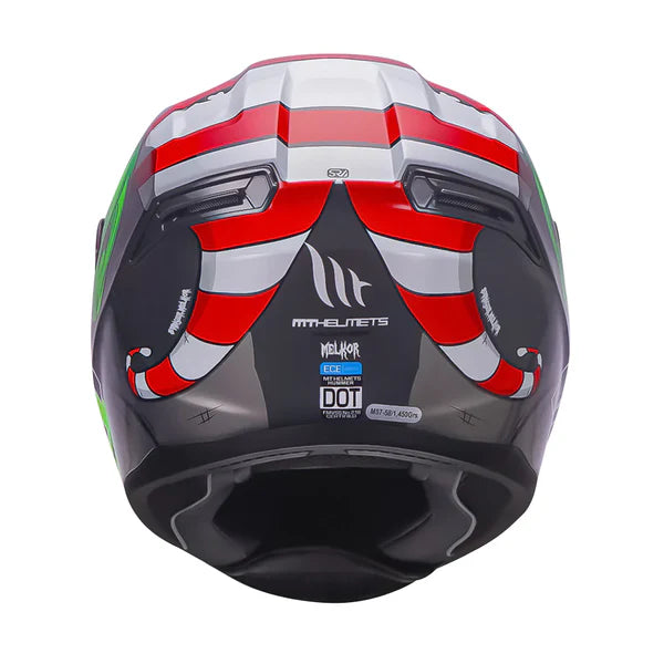 MT Hummer Melkor Green & Black Color Helmet - ItZspeed