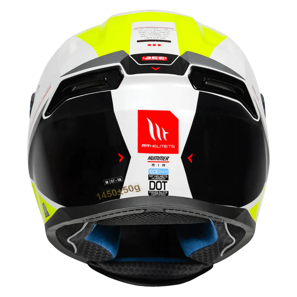MT Hummer Mir Yellow Color Helmet - ItZspeed