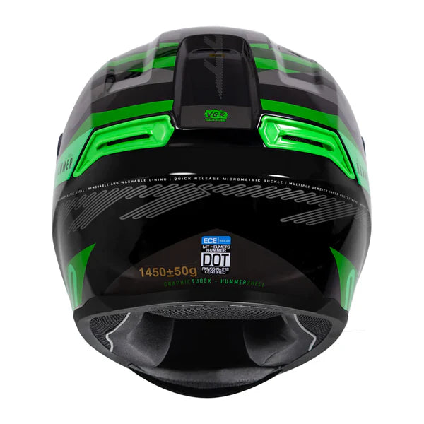 MT Hummer Tubex Helmet Fluorescent Green - ItZspeed