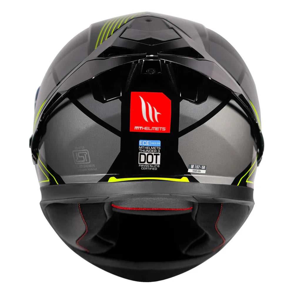 MT THUNDER 3 Pro Enigma Helmet Neon & Black Color - ItZspeed
