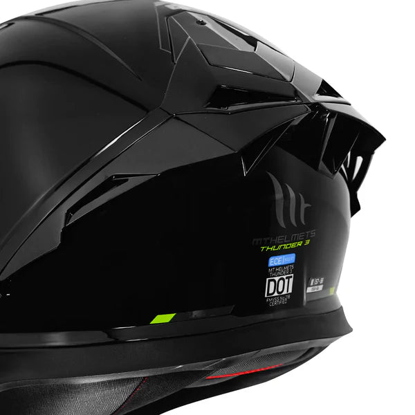 MT THUNDER 3 Pro Solid Helmet with Extra Smoke Visor - ItZspeed