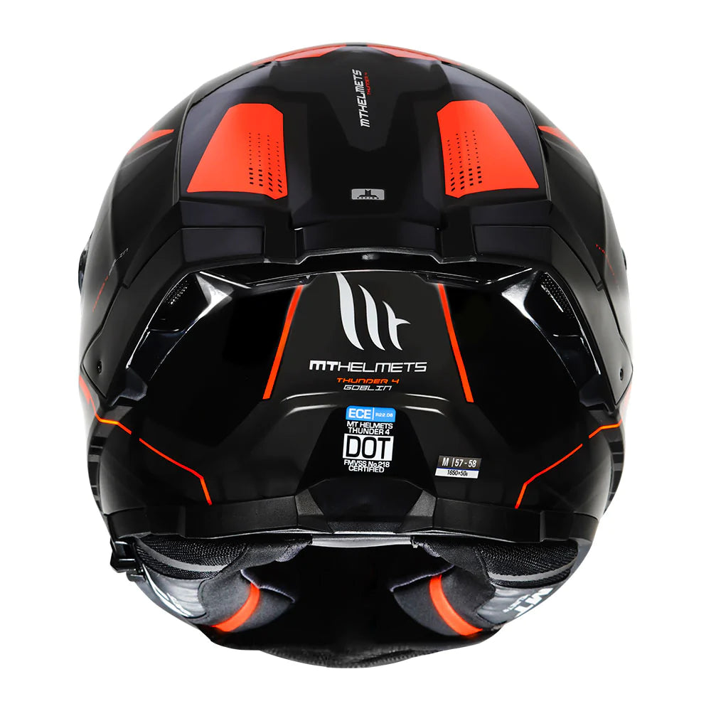 MT THUNDER 4 SV Goblin Glossy Black Helmet - ItZspeed