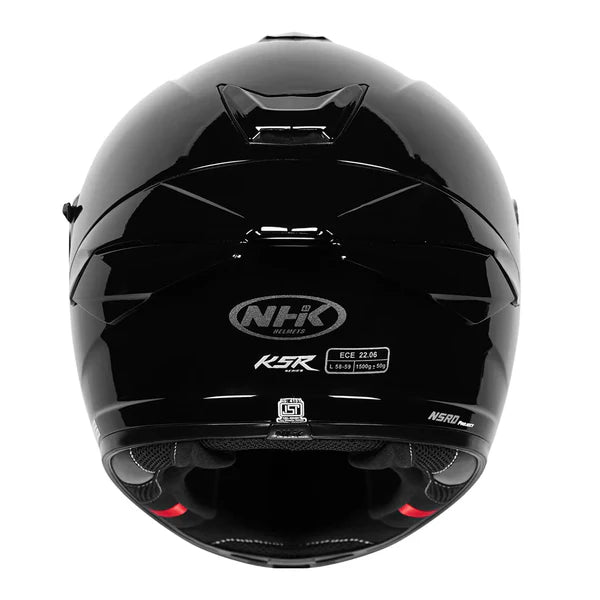 NHK K5R Solid Gloss Black color helmet - ItZspeed