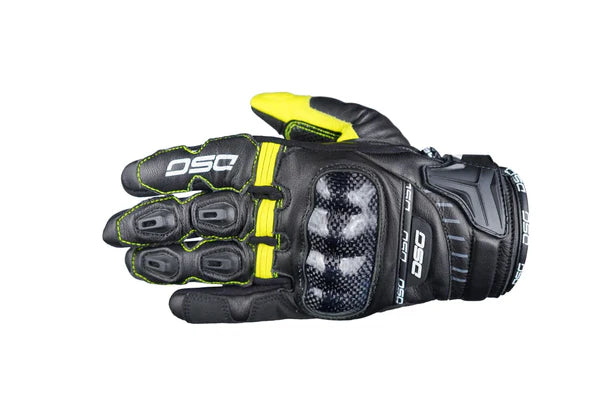 DSG Carbon X Glove Black & Fluro Yellow - ItZspeed